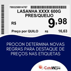 NOVAS REGRAS PARA DESTAQUE DE PREÇO NAS ETIQUETAS
